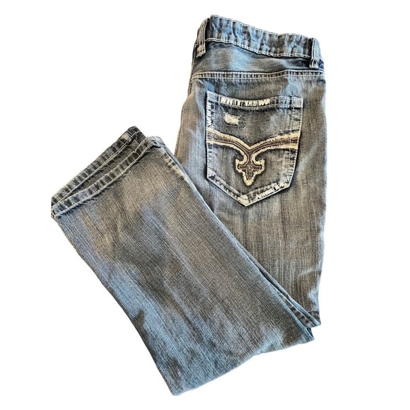 Route 66 Relaxed Straight Jeans Mens Size Tag 34x30 - Picture 7 of 7